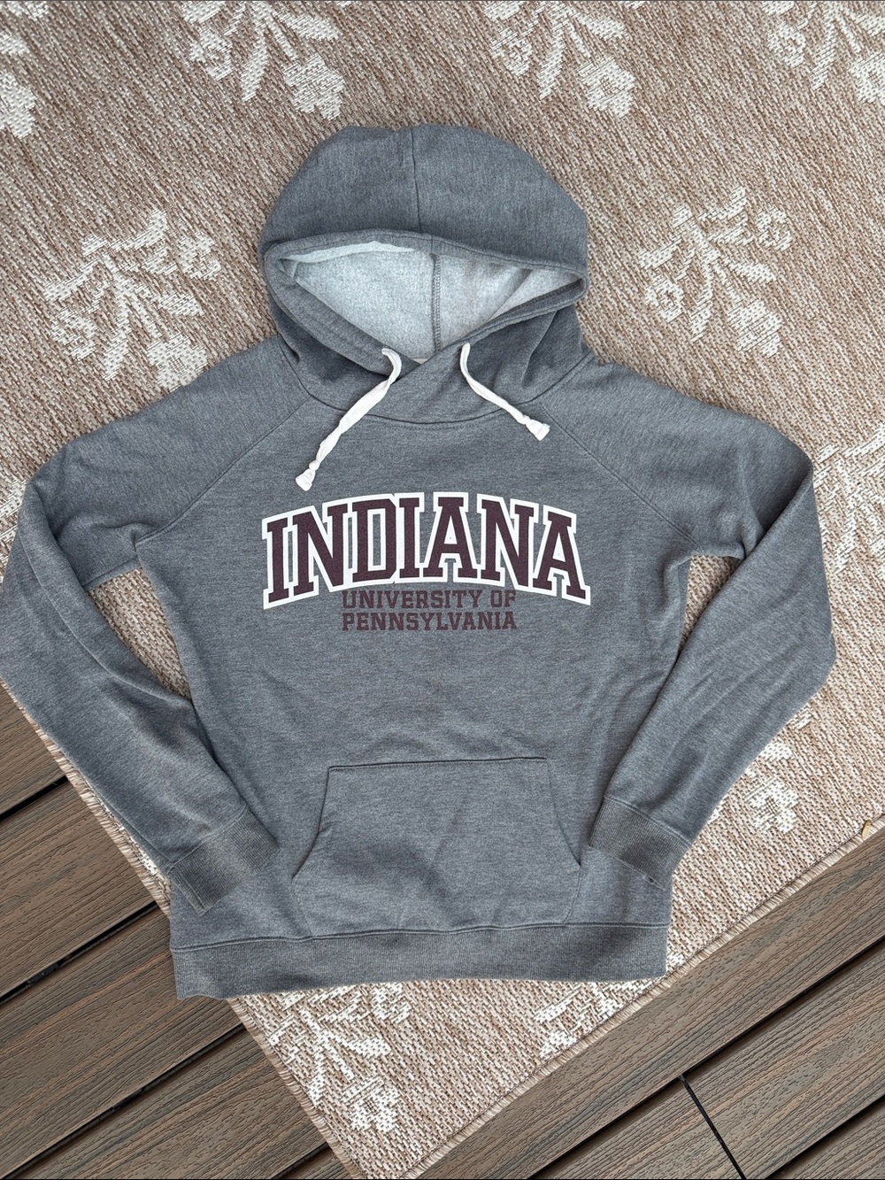 Top of the World Indiana University of Pennsylvania Gray Crewneck Sweatshirt